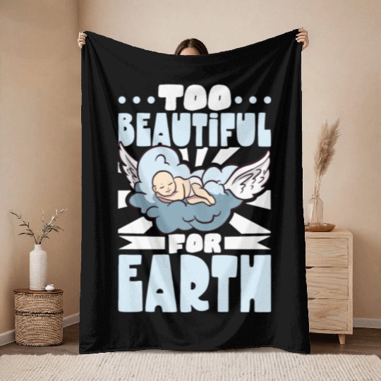 Infant Loss Miscarriage Awareness Pregnancy Loss Throw Blankets