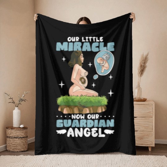 Infant Loss Miscarriage Awareness Pregnancy Loss Throw Blankets