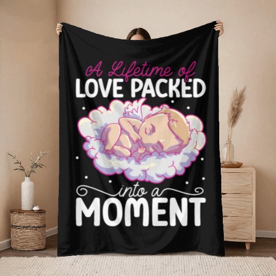 Infant Loss Miscarriage Awareness Pregnancy Loss Throw Blankets