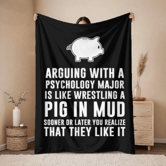 Psychology Major Throw Blankets