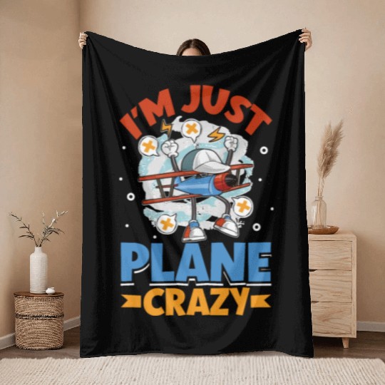 Pilot Aviation Airplane Airline Future Pilots Throw Blankets