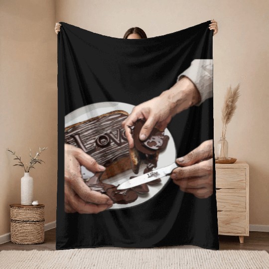 spread love design Throw Blankets
