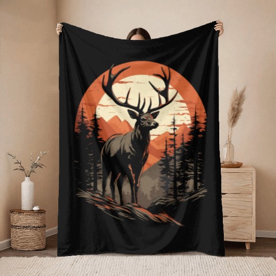 Camouflage Your Passion with a Deer Hunting Throw Blankets