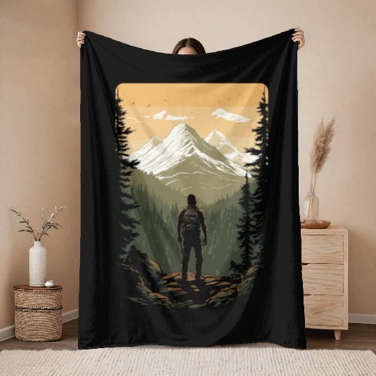 Camouflage Your Passion for Hunting Deer Throw Blankets