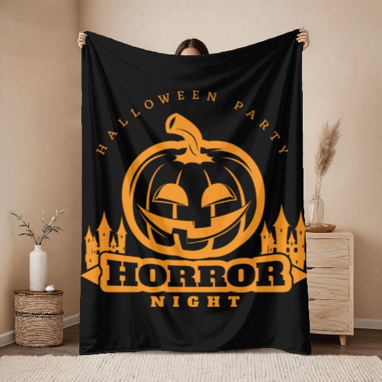 HALLOWEEN NIGHTS Throw Blankets