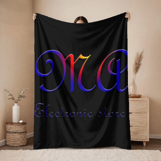 ma store design for logo Throw Blankets