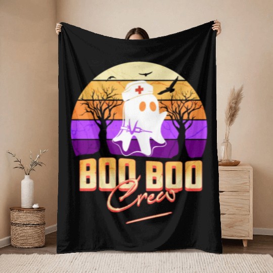 Boo Boo Crew Throw Blankets