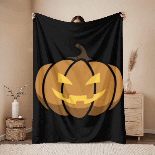 Jack O Lantern Throw Blankets
