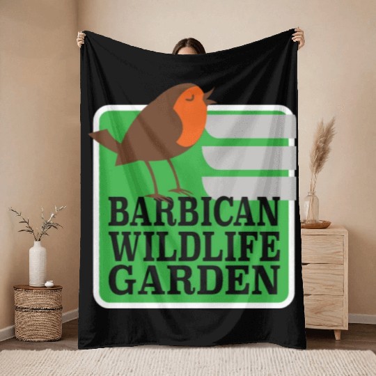 Zelma the Robin Throw Blankets