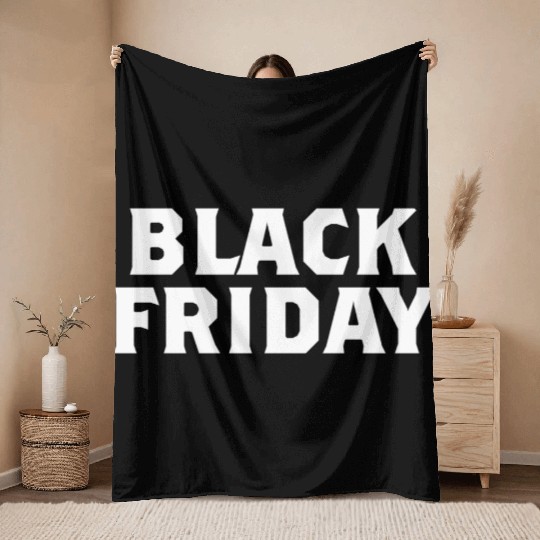 Black Friday Throw Blankets