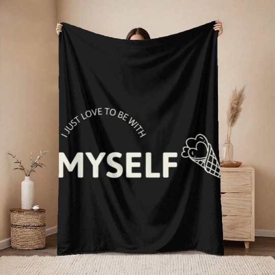 Self Love Throw Blankets