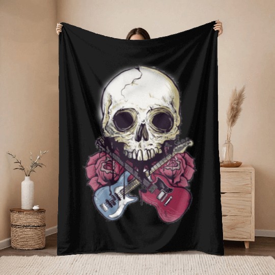 Death Song Throw Blankets