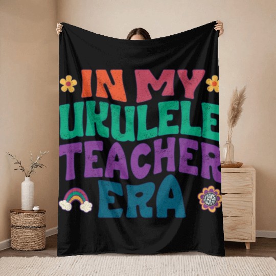 In my Ukulele teacher era Throw Blankets