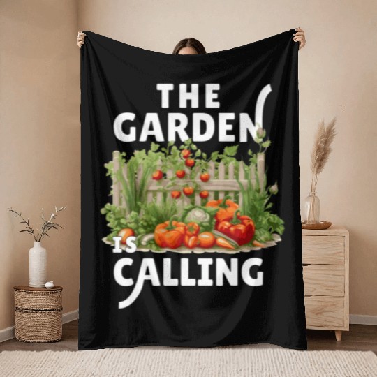 Gardening Garden-plants Florists-Gardener sayings Throw Blankets