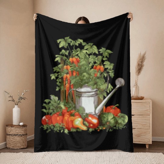 Gardening Garden-plant Florists-Gardener Throw Blankets
