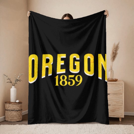 Oregon 1859 Throw Blankets