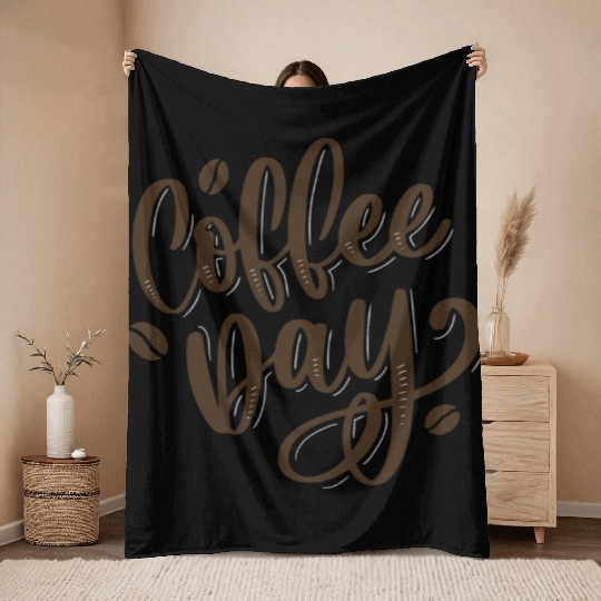 Coffee day Throw Blankets