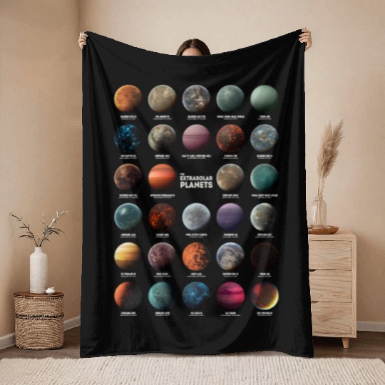 Exoplanets Extrasolar Planets Astronomy Science Throw Blankets