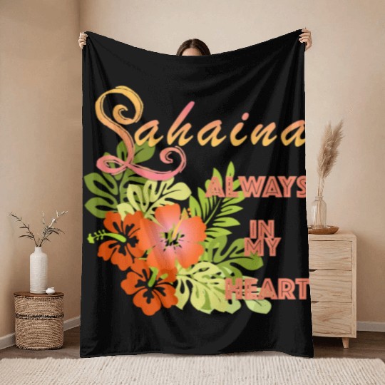 Lahaina: Always in my Heart 1 Throw Blankets