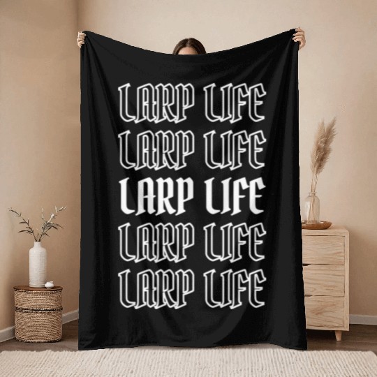 Larp Life Live Action Role Playing Game Throw Blankets