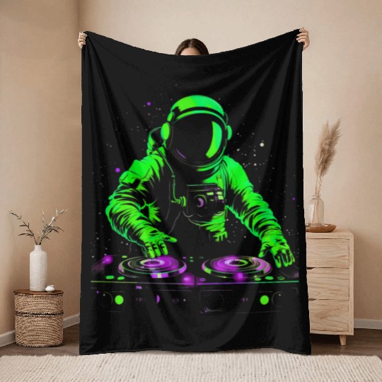 Astro DJ Throw Blankets