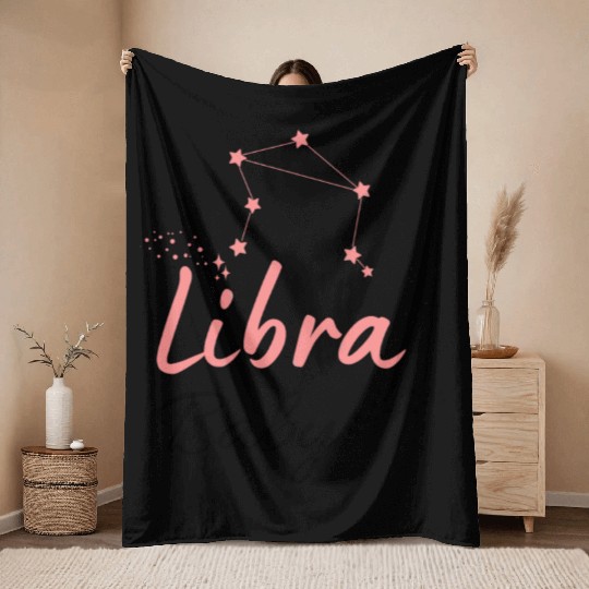 Libra Baby Astrology Cute Throw Blankets