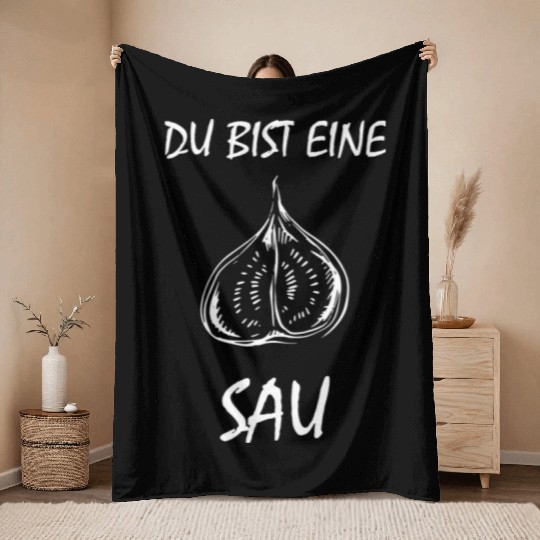 Fig Plant Fruit Gift Gifts Throw Blankets