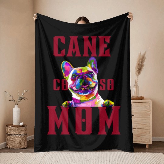 Cane Corso Mama 2 Throw Blankets