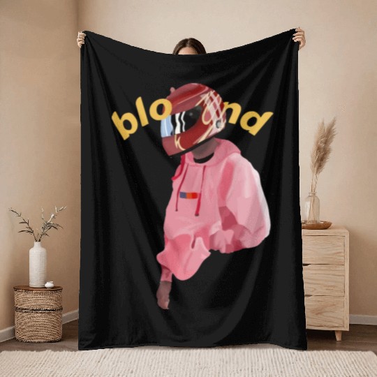 Blond Frank Ocean Throw Blankets