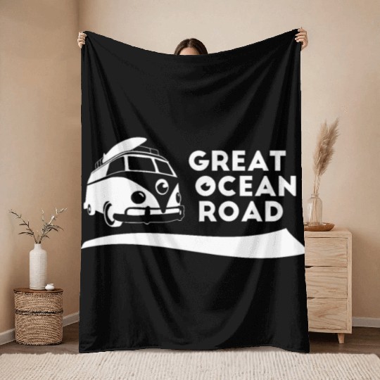 Great Ocean Road Throw Blankets