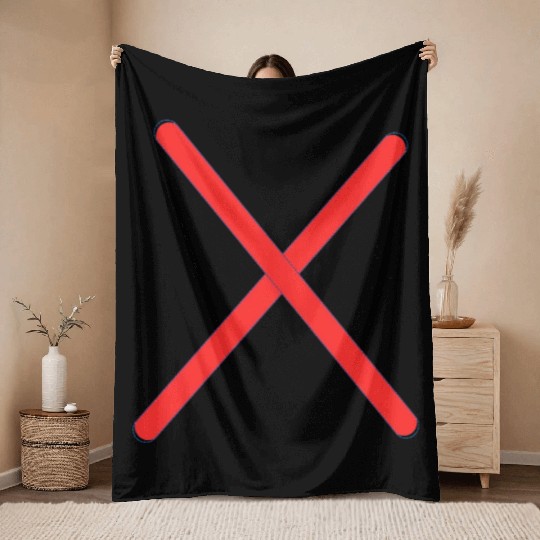 Creative, Amazing , X , cross Throw Blankets