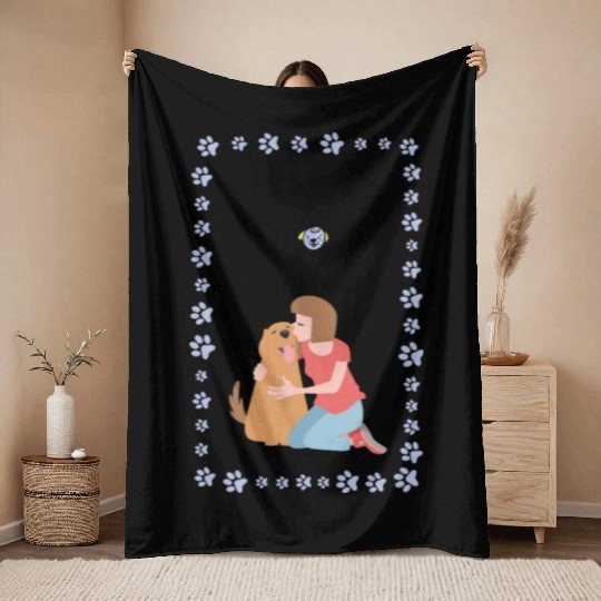 I Got that Dog in Me Throw Blankets