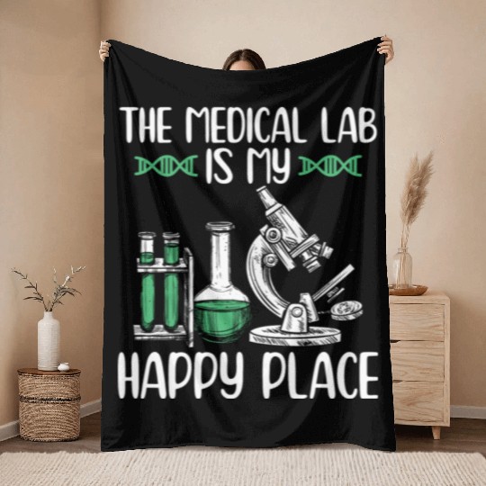 Medical lab technicians | Lab chemistry gifts Throw Blankets