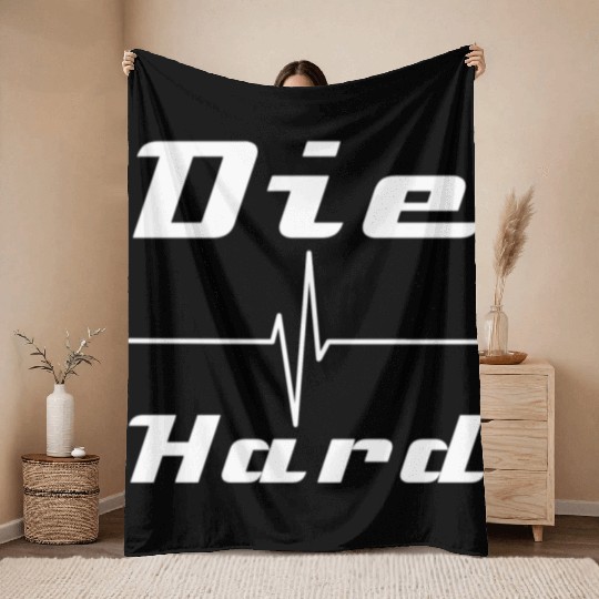 Die Hard Throw Blankets