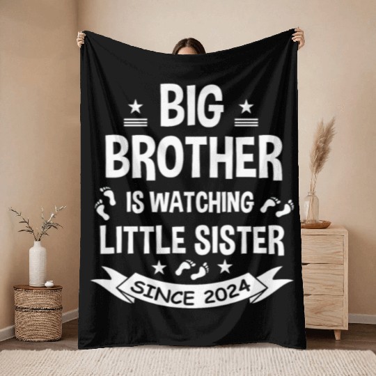 The big brother takes care of the little sister in Throw Blankets
