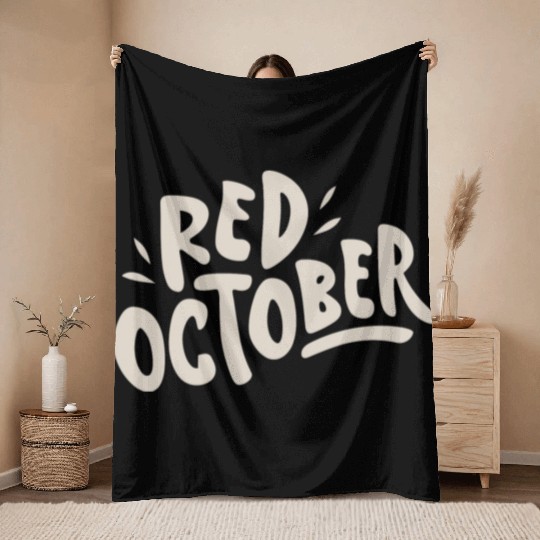 red october phillies Throw Blankets