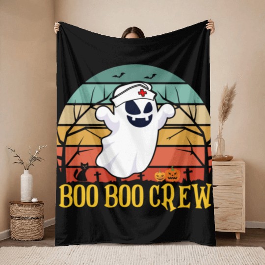 Boo Boo Crew Throw Blankets