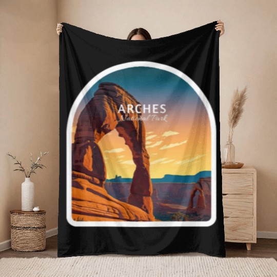 Arches National Park Throw Blankets
