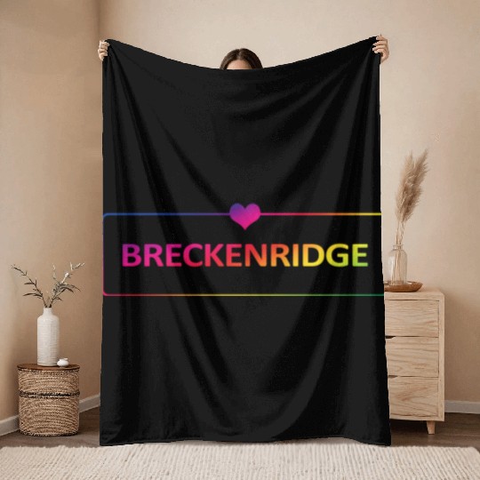 Breckenridge Colorado Usa Throw Blankets