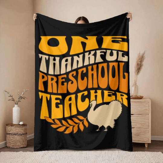 One Thankful Preschool Teacher | Thanksgiving Throw Blankets