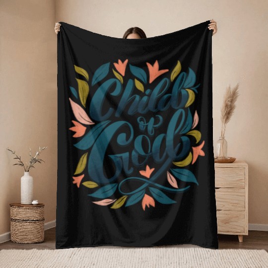 Child of God Throw Blankets