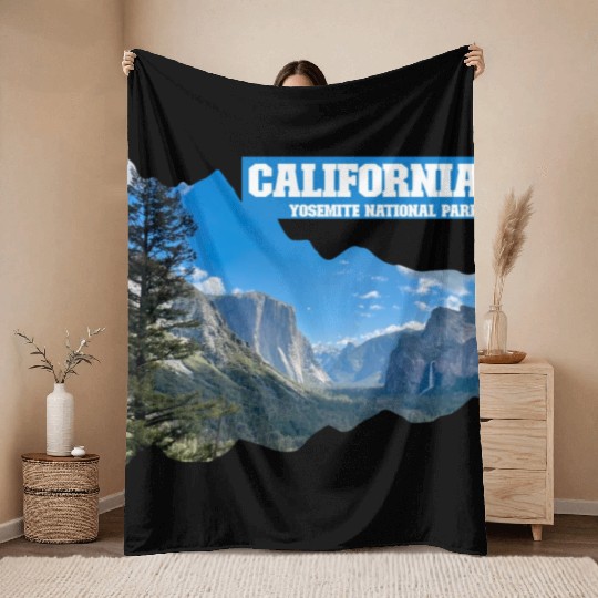 California – Yosemite National Park Throw Blankets