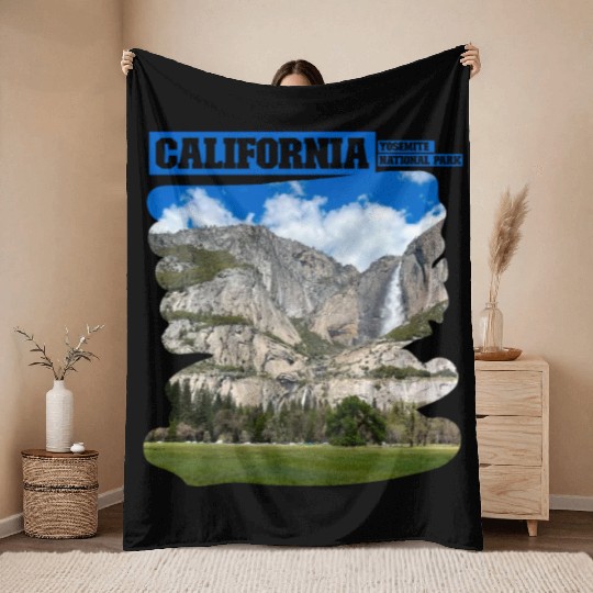 California Yosemite National Park Throw Blankets