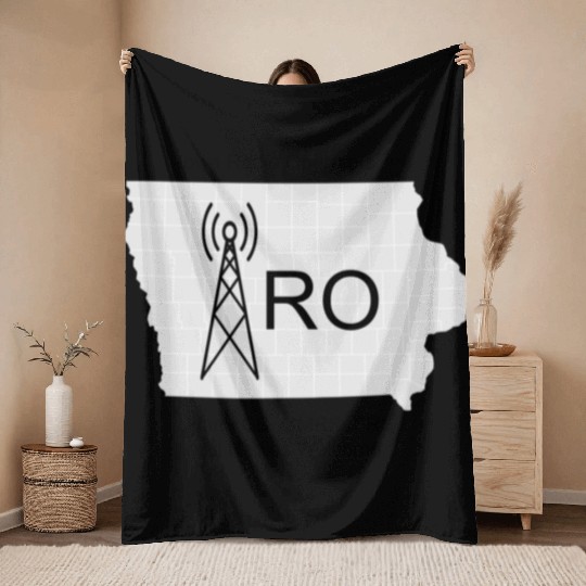 IRO Logo Grayscale Throw Blankets