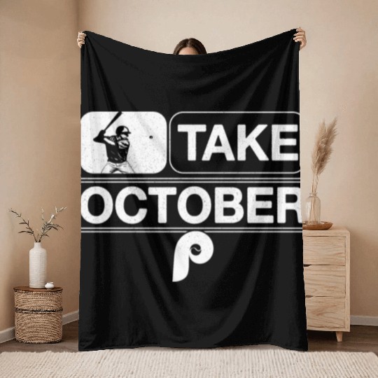 Philadelphia Take October Phillies Throw Blankets