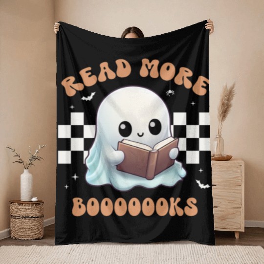 Read More Booooks | Book Lover | Funny Teacher Throw Blankets
