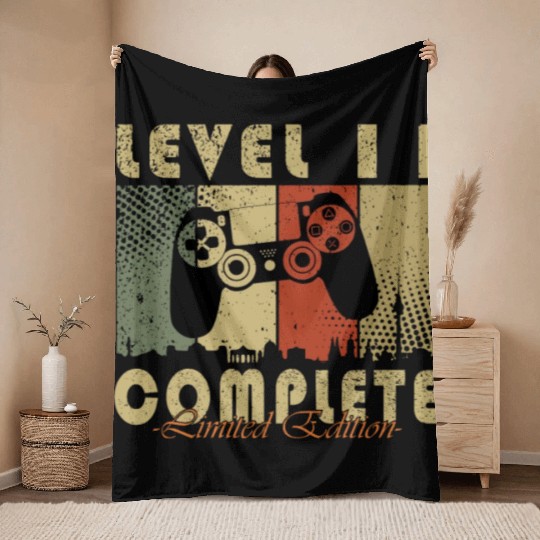 11th birthday level 11 gamer gift Throw Blankets