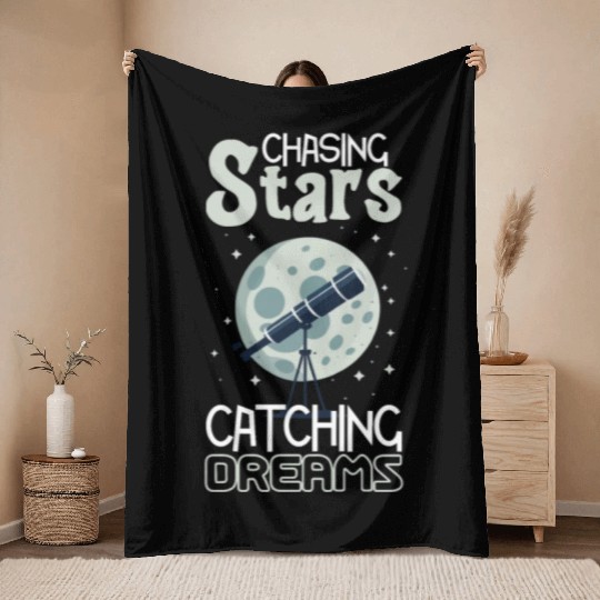 Astrophotography Astronomy Space Camera Star Watch Throw Blankets