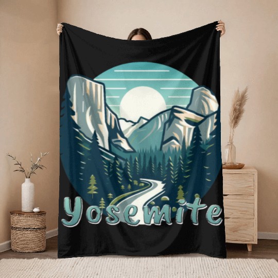 Yosemite National Park: The Beauty of Nature Throw Blankets