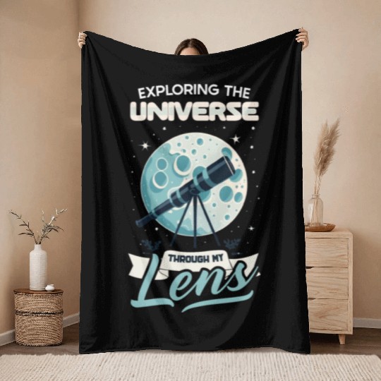 Astrophotography Astronomy Space Camera Star Watch Throw Blankets